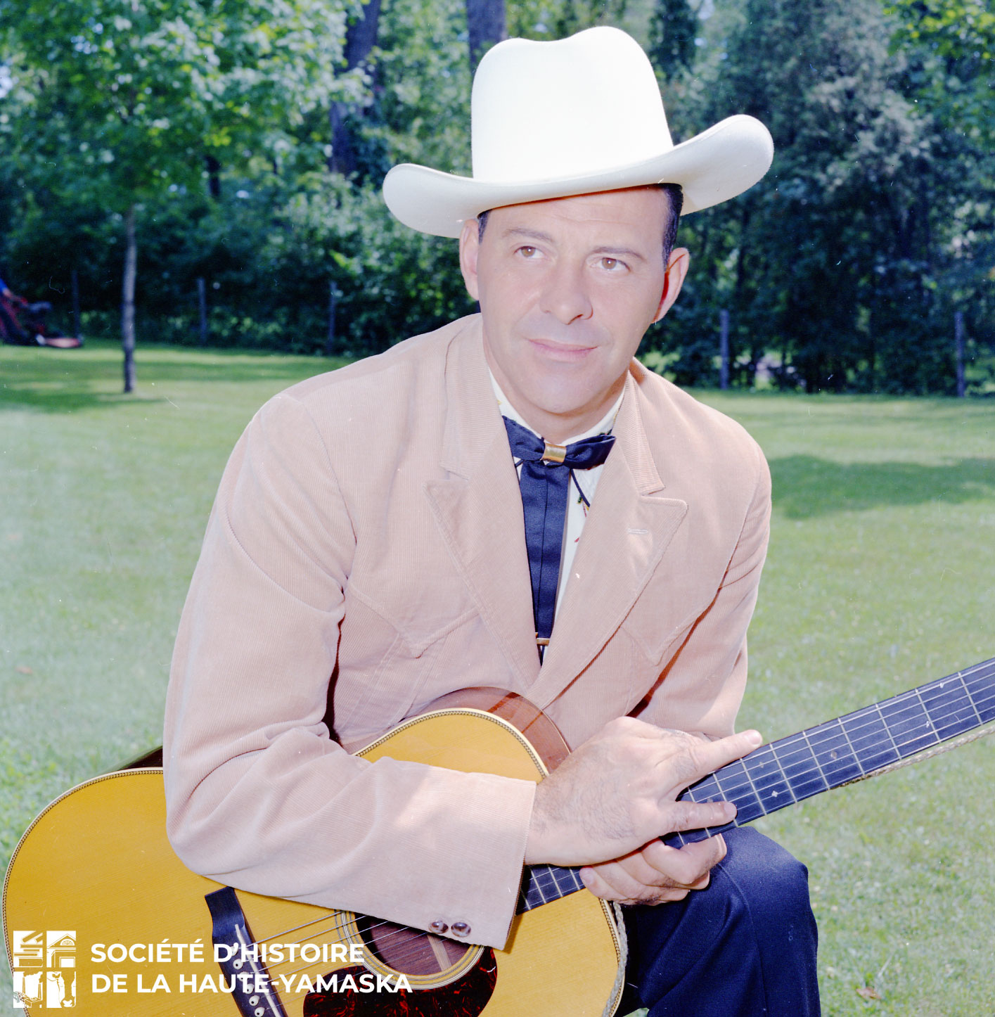 Paul Brunelle, le cowboy au chapeau blanc (©SHHY, fonds Florand Laliberté, P062-S4-D62-P3)