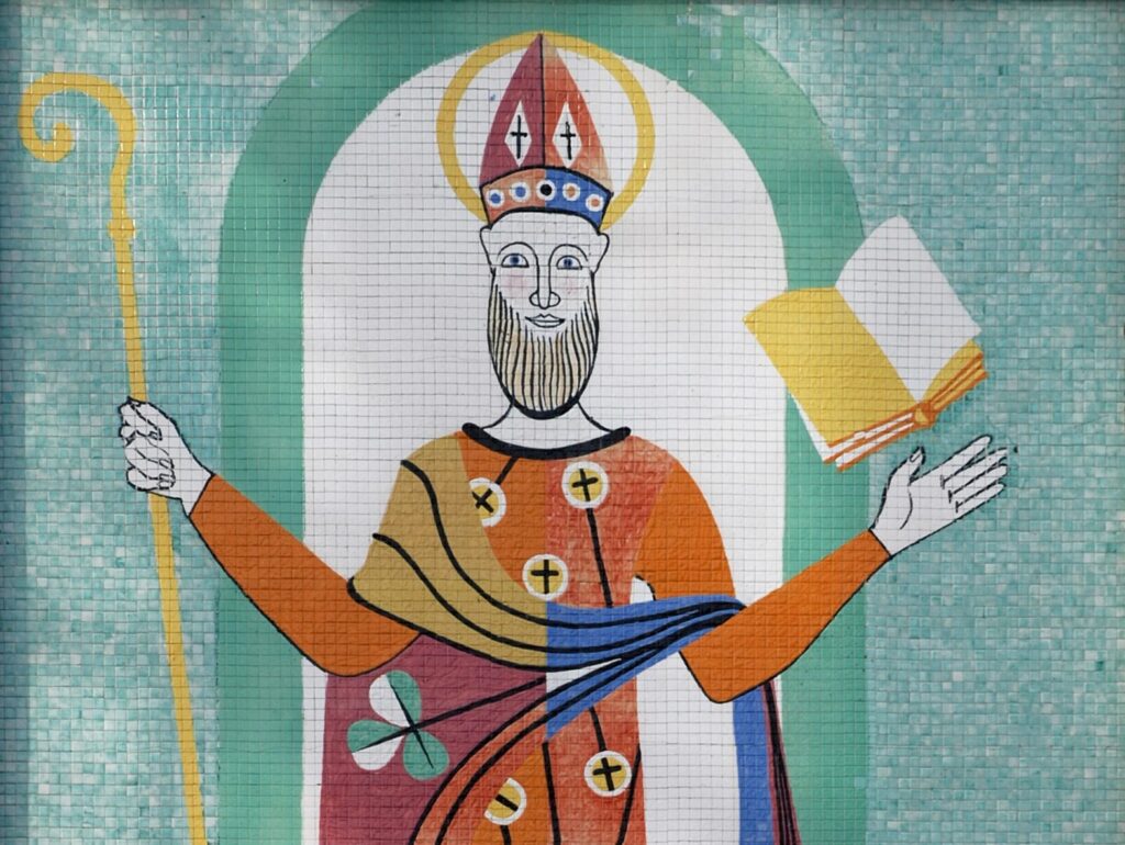 La murale St. Patrick, de l’artiste Alfred Pellan, a été réalisée en 1958. (photo Chantal Lefebvre)