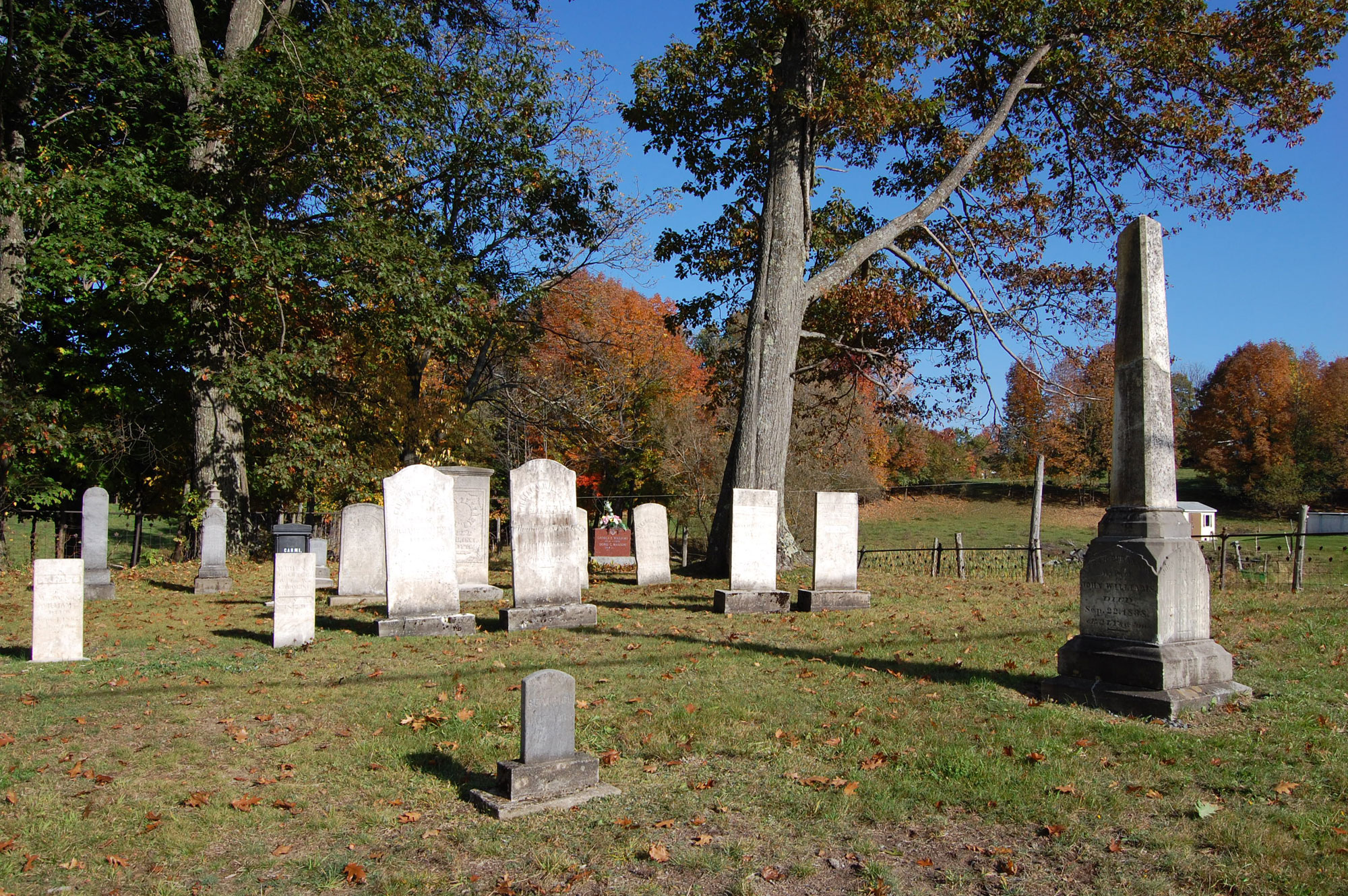 Williams Family Cemetery – vers 1838