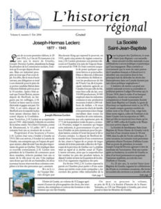 L’historien régional, volume 4 no 3, Été 2004