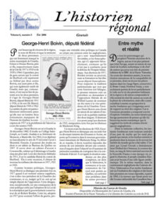 L’historien régional, volume 6 no 3, Été 2006