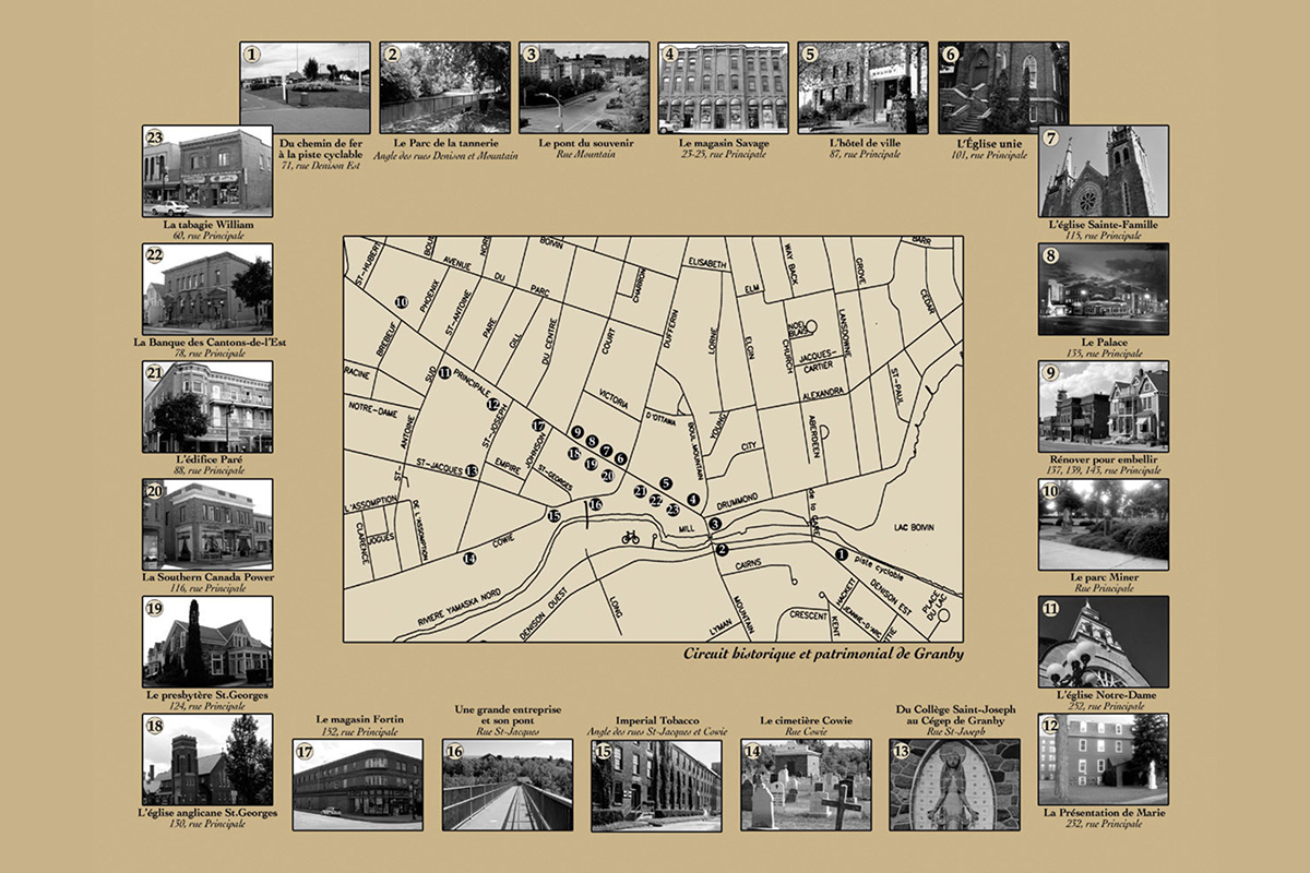 Circuit historique et patrimonial de Granby